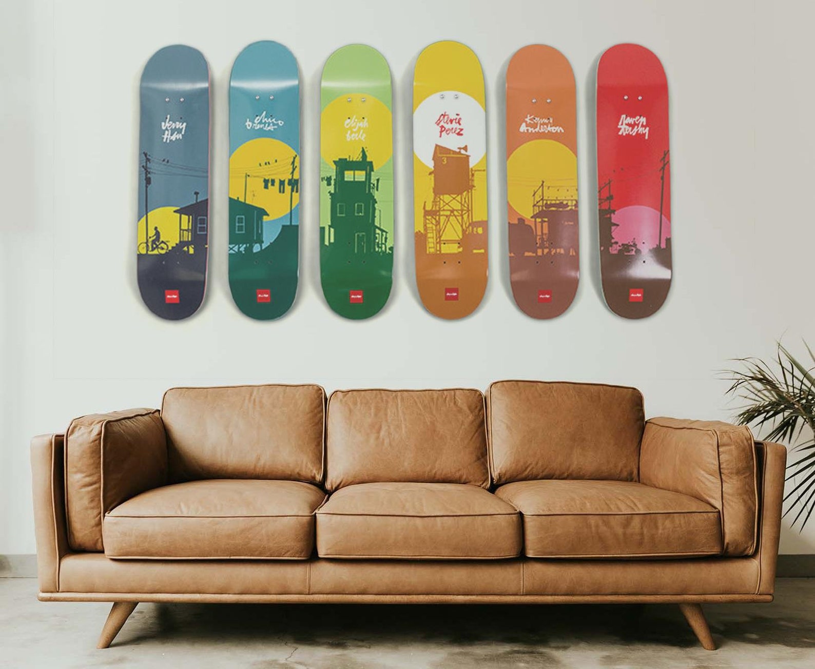 Hand Made Recycled Skateboard Deck Wall Hanger/mount Art Display Kit X ...