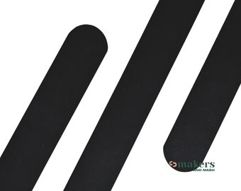 Midnight Black PVC Coated Webbing: Waterproof Pet Accessories (per meter)