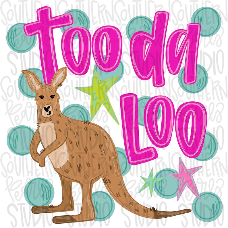 Toodaloo Kangaroo PNG, Whimsical Spring Graphic (digital Download) - Etsy