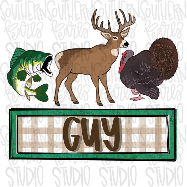 Bass, Buck and Turkey hunting name plate | Sublimation Design | Digital Download | Women’s, Kids Shirt PNG