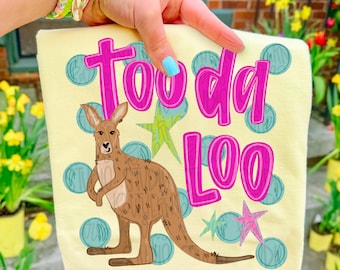 Toodaloo Kangaroo PNG, Whimsical Spring Graphic (Digital Download)