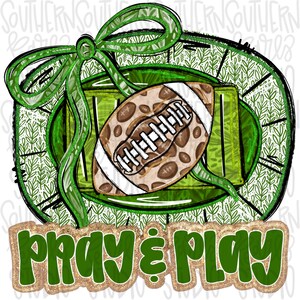 Football Stadium Design: Green, White, Leopard Print - PNG Sublimation (Digital Download)