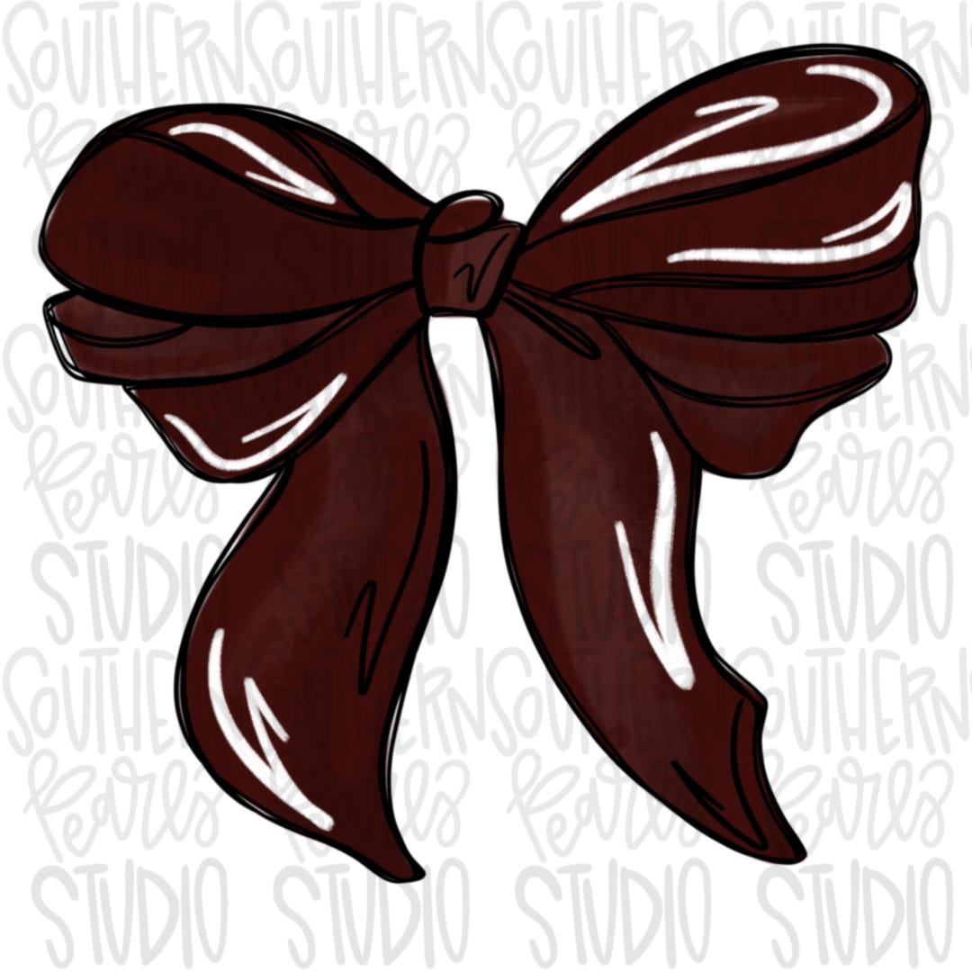 Bow | Maroon | PNG | Sublimation | Design Download - Etsy