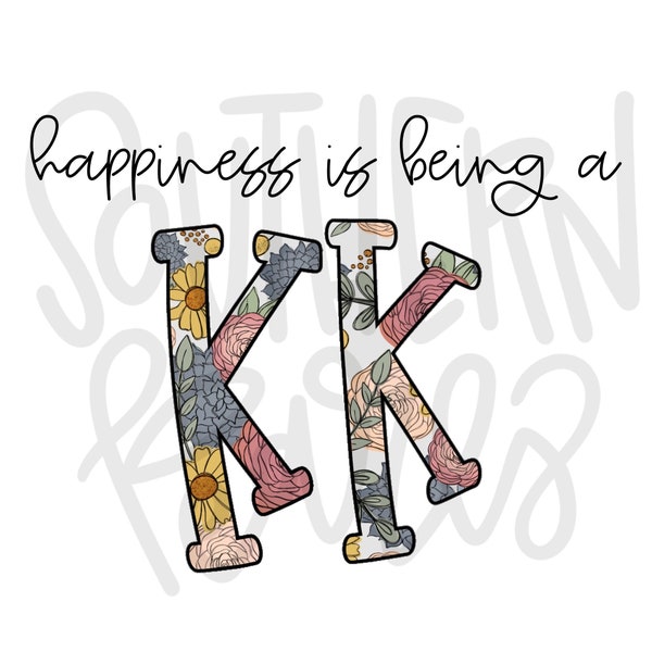 Happiness is being a KK | Sublimation Design | Digital Download | Women’s, Kids Shirt PNG