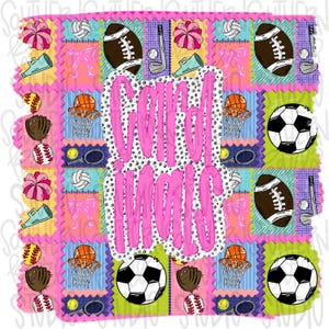 Cardinals | Mascot in frame | sports stamp collage | football, basketball, baseball, soccer, volleyball, tennis, cheer, golf | PNG download