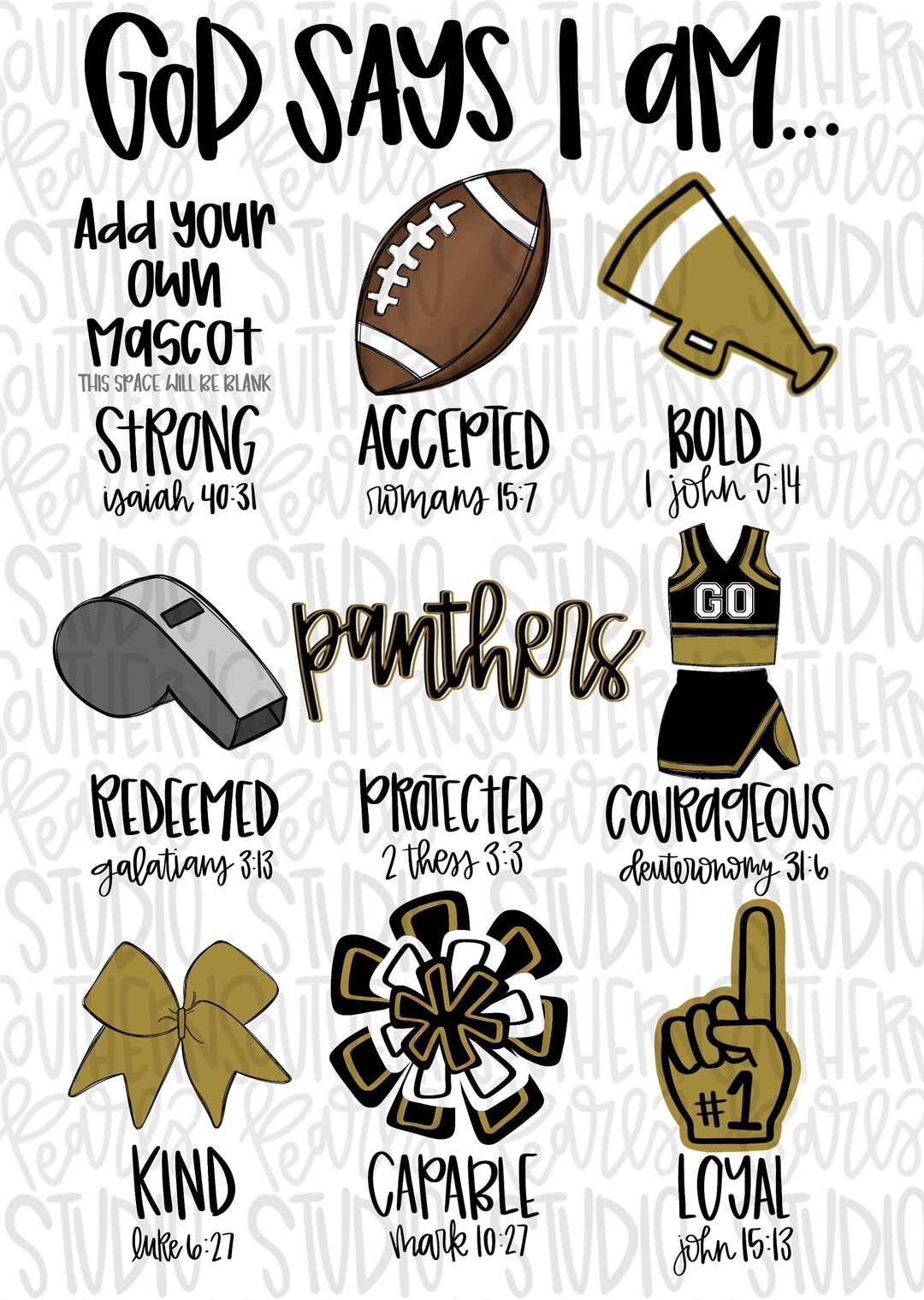 God Says I Am CHEERLEADING | PNG | Sublimation | Design Download - Etsy