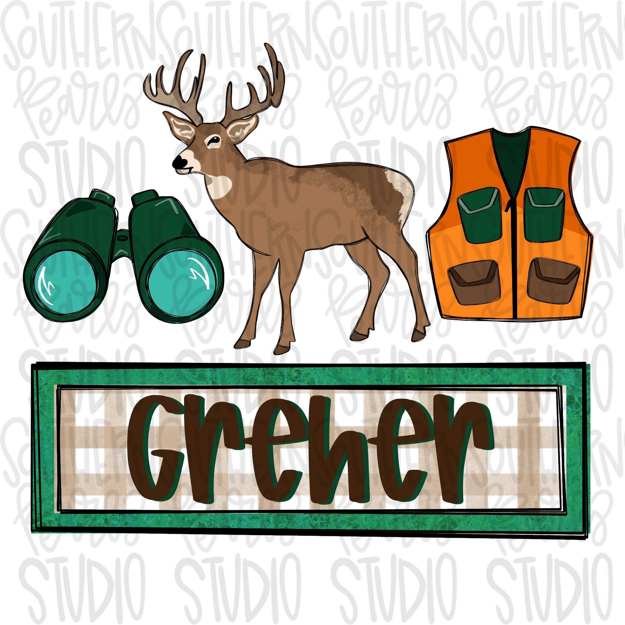 Buck Hunting Name Plate | Sublimation Design | Digital Download | Women ...