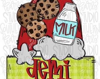 Milk and Cookies name patch | Sublimation Design | Digital Download | Women’s, Kids Shirt PNG