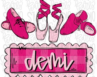 Dance trio name patch| Sublimation Design | Digital Download | Women’s Shirt | PNG design