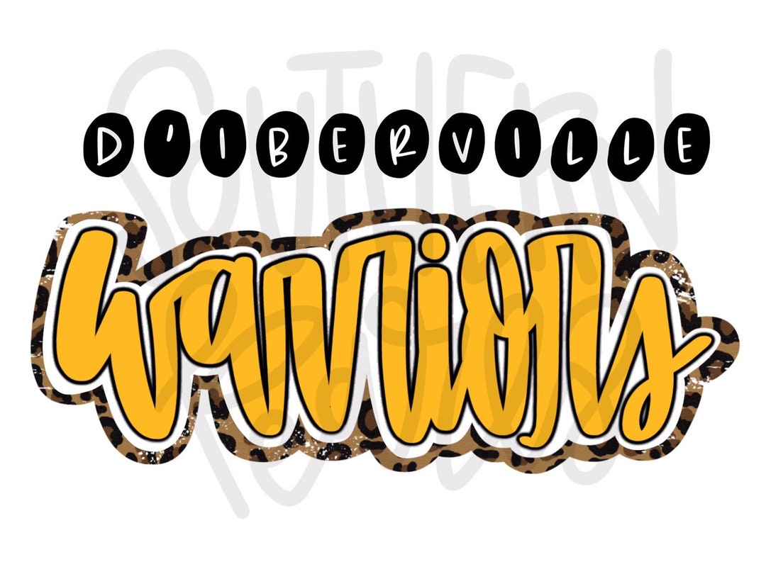 Diberville WARRIORS Sublimation Design Digital Download Etsy