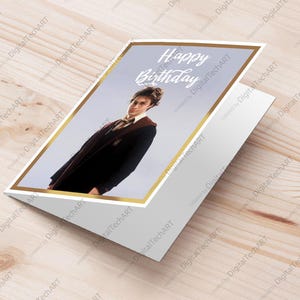 Printable Harry Potter Birthday Card - Digital PDF Download for Magical Celebrations - PDF Stampabile - Design Pieghevole A5