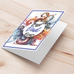 best dad ever greeting card | best dad printable greeting card | father gift idea