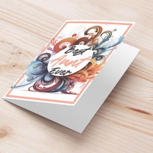 best aunt ever greeting card | best aunt printable greeting card | mother's sister gift idea