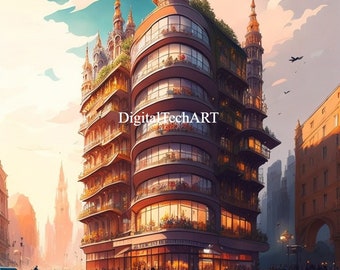 Arte digital de Ciudades y Arquitectura en formato JPG - Descargar ahora