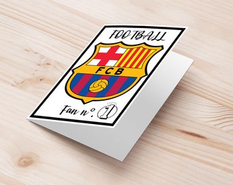 Invitation Anniversaire Du Real Madrid | Carte De Vœux D'anniversaire Pour Fan De Football Du Real Madrid | Voeux Imprimables Du Football Real Madrid | Idée Cadeau Foot - France