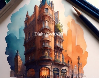 Arte digital de Ciudades y Arquitectura en formato JPG - Descargar ahora