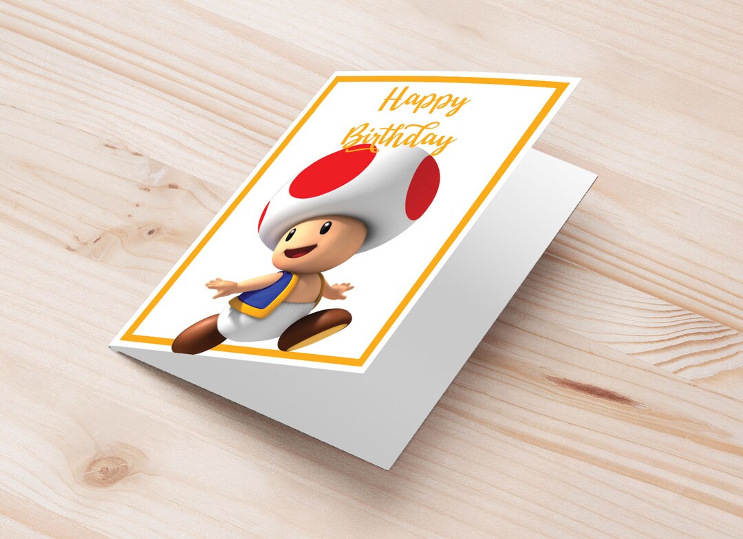 Toad Super Mario Birthday Greeting - Il 1080xN.4452105263 9amo 