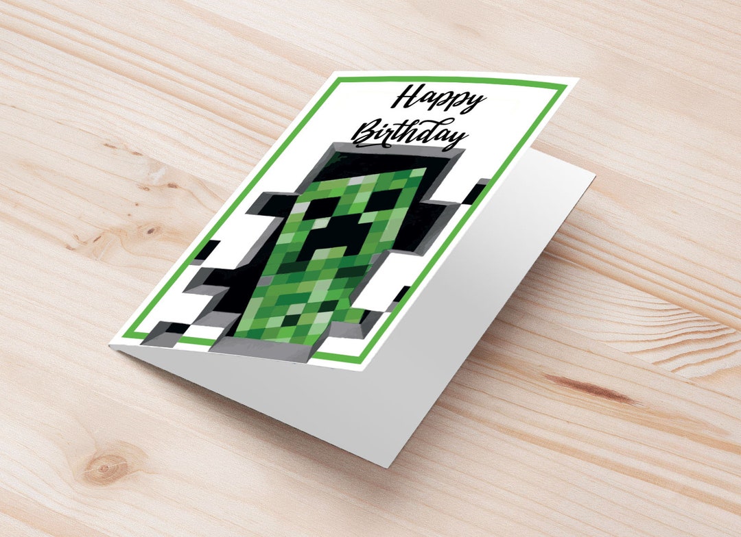 Minecraft Birthday Greeting Card - Il 1080xN.4341667874 Opqy 