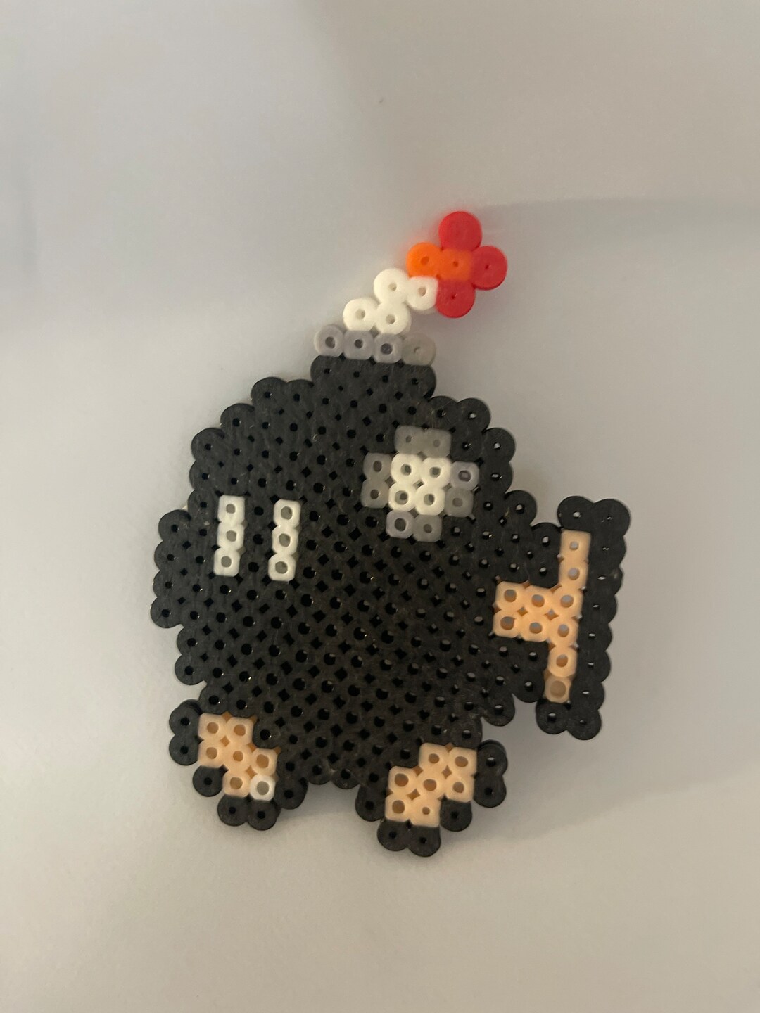 Mario Bobbomb Perler Bead Figure Etsy