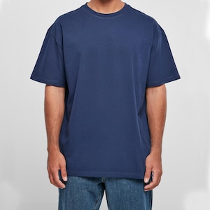 Camiseta oversize para hombre, tela de algodón, ropa activa, manga corta
