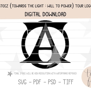 Ateez Towards the Light: Logotipo da turnê Will to Power - Arquivos para download digital (PNG, PSD, PDF)
