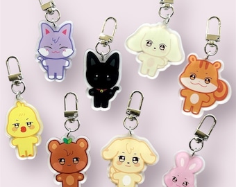 Aniteez Acrylic Keyrings/Keychains/Clips