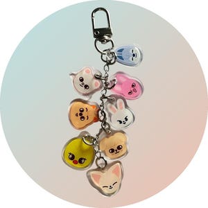 Stray Kids Drop SKZOO Acrylic Keyrings/Keychains/Clips