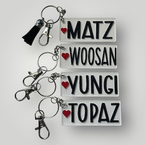 Custom Ateez Keychain