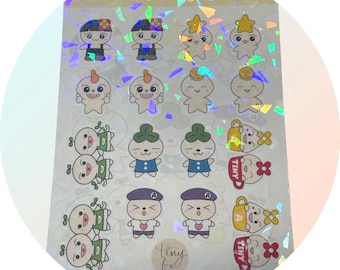 Mini Teez-Mon Sticker Sheet