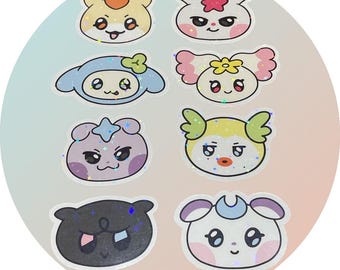 Handmade Mighteez Character Stickers - Individual or Full Set