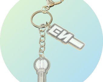 En- Acrylic Logo & Light Stick Keychain Charm