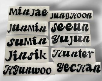Xikers Member Name Decals - Individual or Bundle