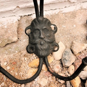 Antique Metal Wall Hanger, Old Hook for Coat and Hat from USSR 1930s