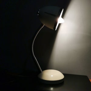 Vintage Metal Table Lamp, Industrial Reading Lamp, Made in France