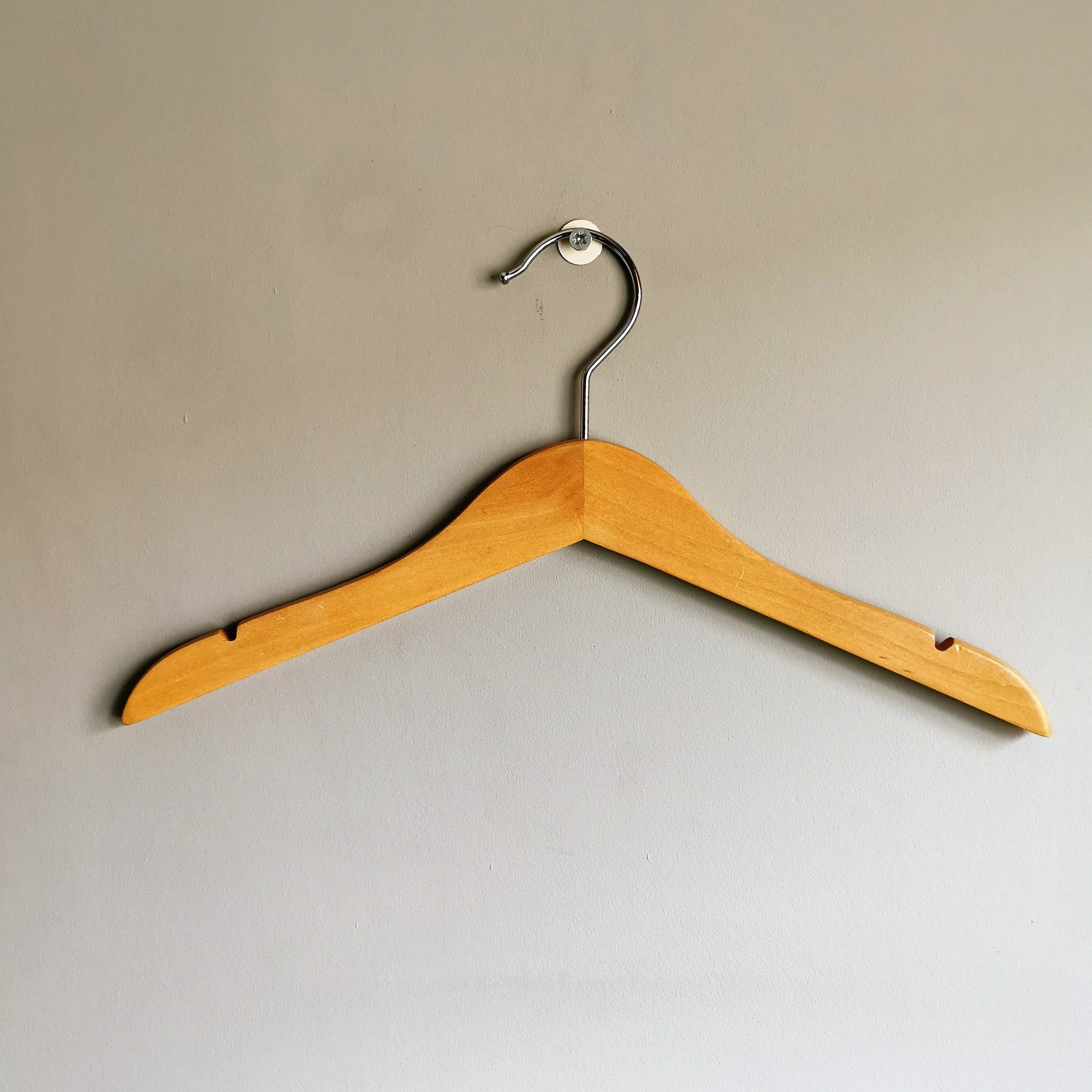 Vintage Childrens Wooden Clothes Hanger Set of 2 Etsy