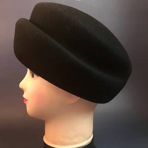 Gorro de lana negro para mujer, talla 58 cm (23&quot;)