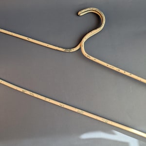 Primitive Clothes Hanger, Vintage Metal Closet Organizer, Stylish Storage Solution