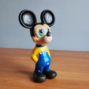 Rubber Mickey Mouse Toy Art 155 Walt Disney, Rare Vintage Disney Memorabilia Figurine