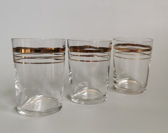 3 x Seltener Russischer Becher, Trinkgläser, 3er Set, UdSSR 1970er Jahre