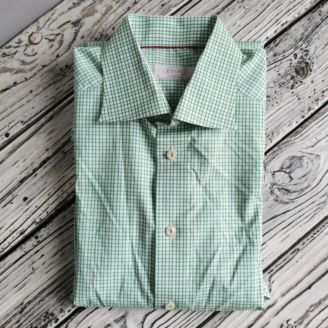Eton Dress Shirt for Mens With Long Sleeve ETON Contemporary Etsy