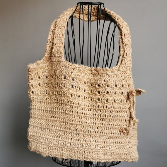 Handmade Summer Jute Tote Bag - Eco-Friendly Beac… - image 5
