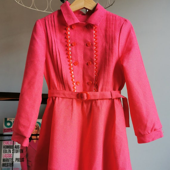Cozy Wool Dress for Girls - Vintage Soviet Style,… - image 3