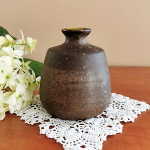 Scandinavian Decorative Vase, Vintage Pottery Bottle