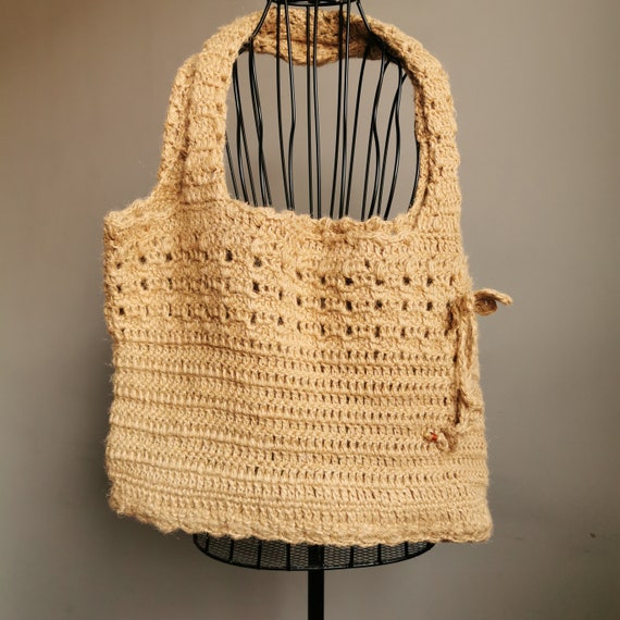 Handmade Summer Jute Tote Bag - Eco-Friendly Beac… - image 9