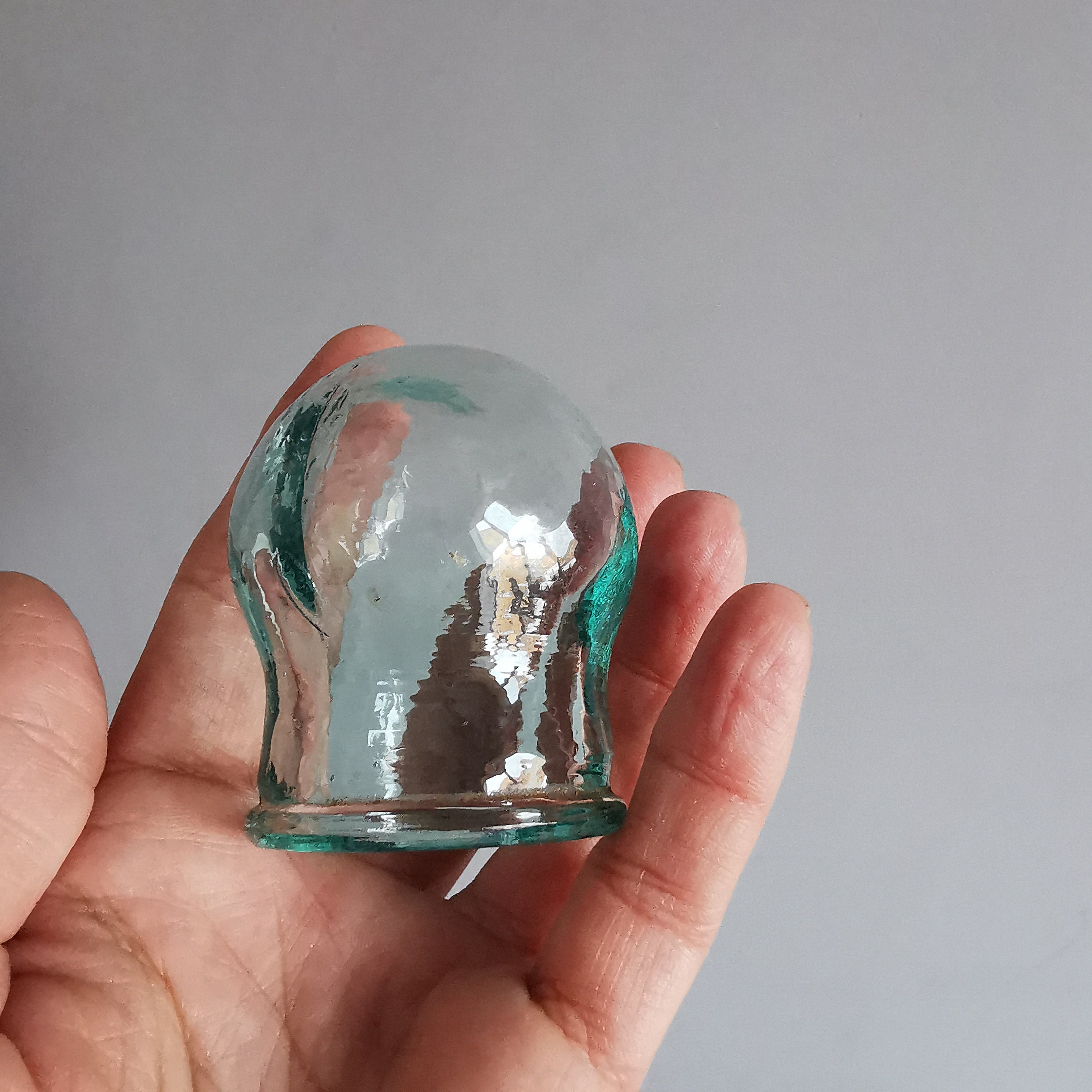 10 X Fire Glass Cupping Jars, Vintage Medical Cups Set for Vacuum Massage, Alternative Medicine