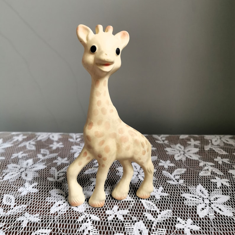 1960s SLG Sophie the Giraffe, Squeaky Toy 7, Rare Vintage Rubber