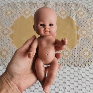 Retro Baby Doll Charm - 70s 80s Vintage Toy 8 Inch 20 cm