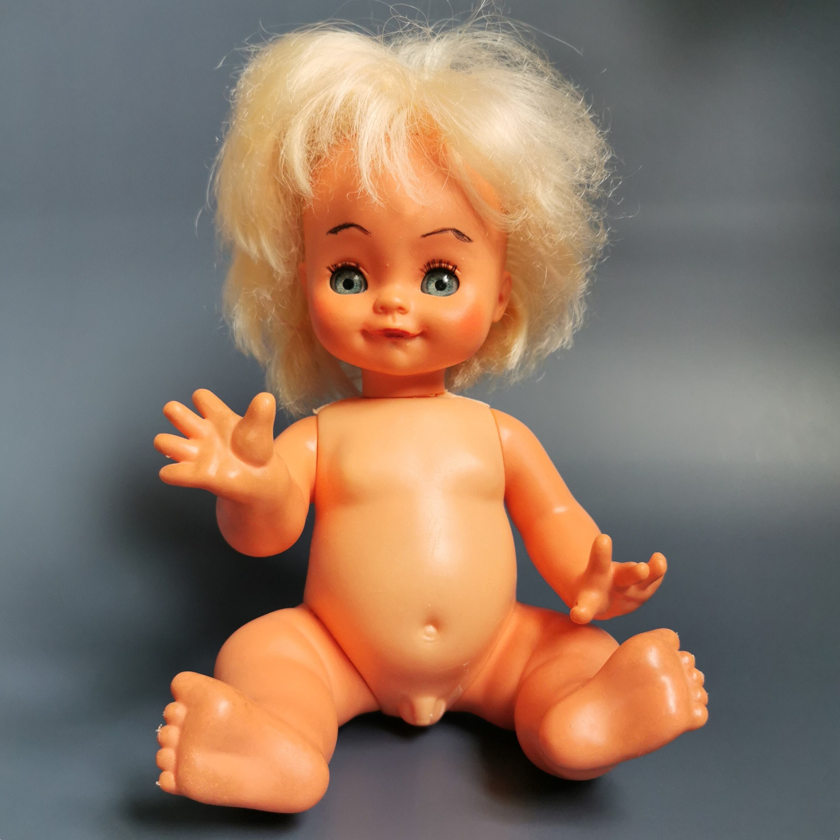 ② Poupée Raynal vintage - Fabriquée en Italie - env. 30 cm - Poupées