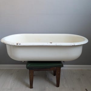 Support De Baignoire Vintage Années 70, Métal Chromé, 25 Cm, Rectangle