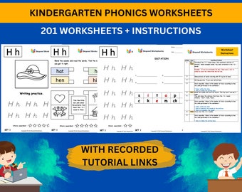 Kindergarten Phonics Worksheets